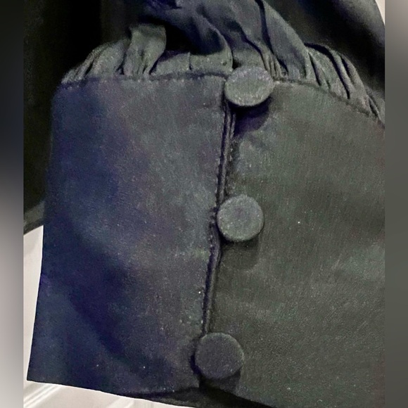 Express V - Neck Form Size M Long Sleeve Woman Blouse . 100% Polyester - Picture 5 of 6